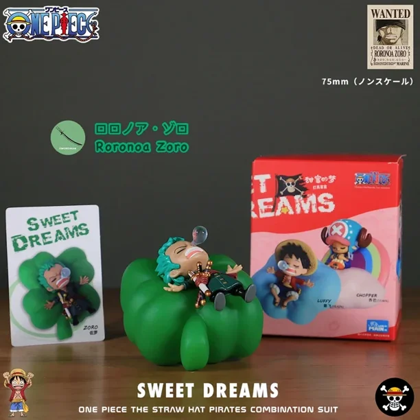 Figura de acción de One Piece Sweet Dream Night Light Series, caja sin abrir, modelo periférico de anime Luffy Zorro, regalo sorpresa