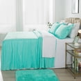 thumbnail image 6 of JML Ruffle skirt Bedspread Queen Size 4 Piece,Soft Microfiber Bed Skirt Coverlet 30" Long Drop, 6 of 6