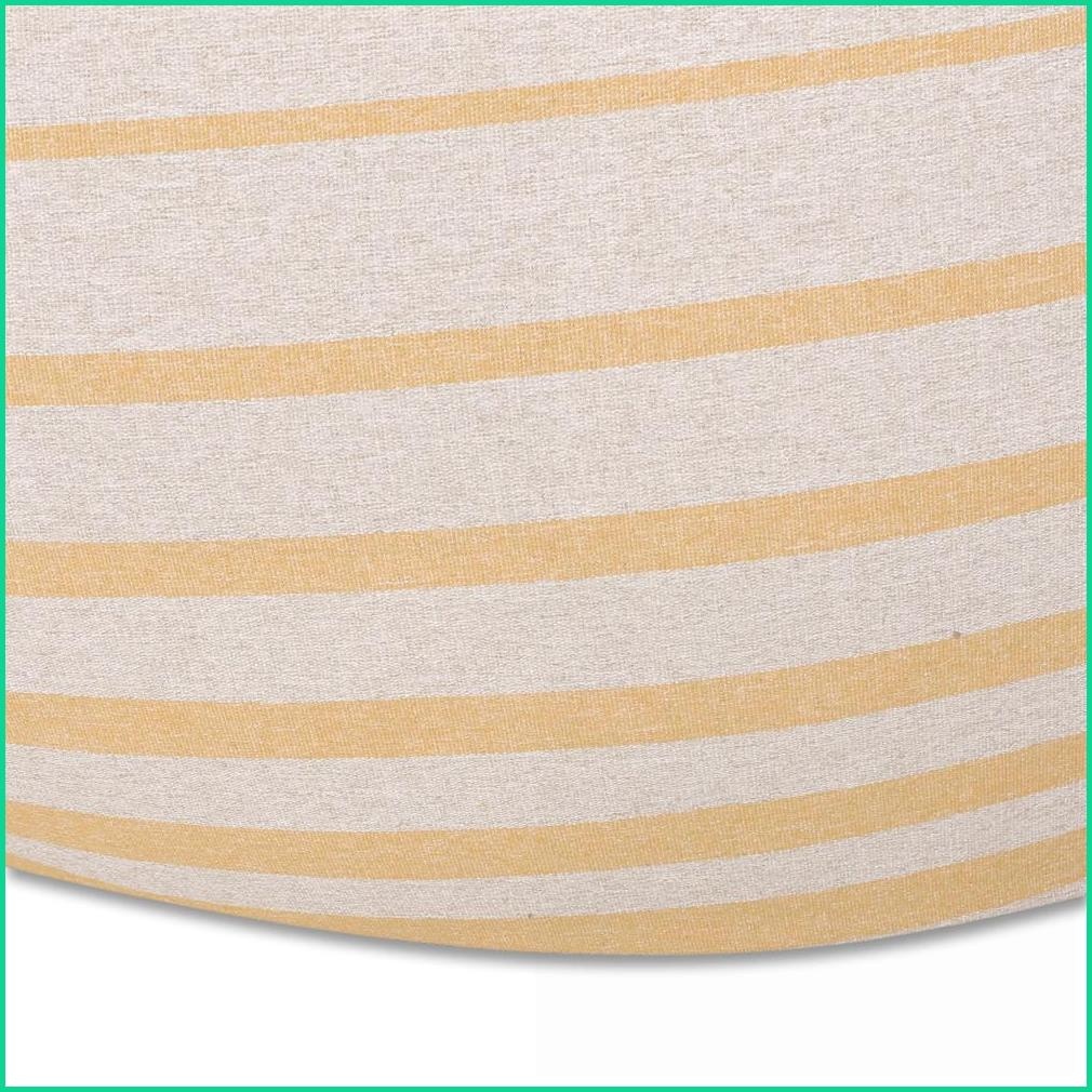Bohemio 5-Foot Round Bean Bag Chair for Adults | Yellow | Fabric