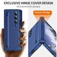thumbnail image 3 of Compatible Samsung Galaxy Z Fold 3 Case with Blue S Pen and Stylus Pen Holder & Kickstand,Hinge Case for Samsung Z Fold 3 Case,Samsung Fold 3 Case Protective Galaxy Z Fold 3 Phone Case 5g Blue, 3 of 14