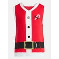 thumbnail image 5 of Jollidays Men's V Neck Santa Holiday Sweater Vest, Sizes S-3XL, 5 of 5
