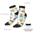 thumbnail image 6 of Fuzoiu Colorful Insects Print Adult Socks, Crew Moisture-wicking Socks, Unisex Cushion Crew Socks,Casual Sports Ankle Socks, 6 of 7