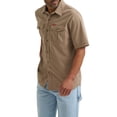 thumbnail image 2 of Wrangler® Men's Relaxed Stretch Short Sleeve Shirt, Sizes S-5XL, 2 of 4