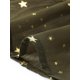 thumbnail image 5 of Vestido de gasa sin mangas para mujer Inspire Chic con cintura fruncida y estrellas metálicas doradas, vestido de fiesta verde militar XS, 5 of 6