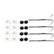 thumbnail image 4 of Correas de seguridad para TV, correas de anclaje a la pared para TV, arnés ajustable y versátil antivuelco. 4 piezas, 4 of 9