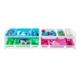 thumbnail image 5 of UNiPLAY Toy Organizer With 12 Removable Storage Bins, Multi-Bin Organizer for Books, Building Blocks, School Materials, Toys with Baseplate Board Frame (Pink), 5 of 8