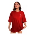 thumbnail image 1 of Playera Oversize Algodón Mujer Casual Deportiva Gym Yoga, 1 of 6