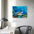 thumbnail image 4 of COMIO Green turtle at Balicasag, Bohol, Canvas Wall Art Print, Sea Turtle Artwork, 4 of 5