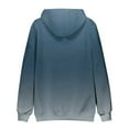thumbnail image 5 of Qulqfy Pullover Mens Hoodies Blue Fall Casual Long Sleeve Hooded Gradient Sweatshirts with Kangaroo Pocket Mens Sweatshirts XXL, 5 of 5