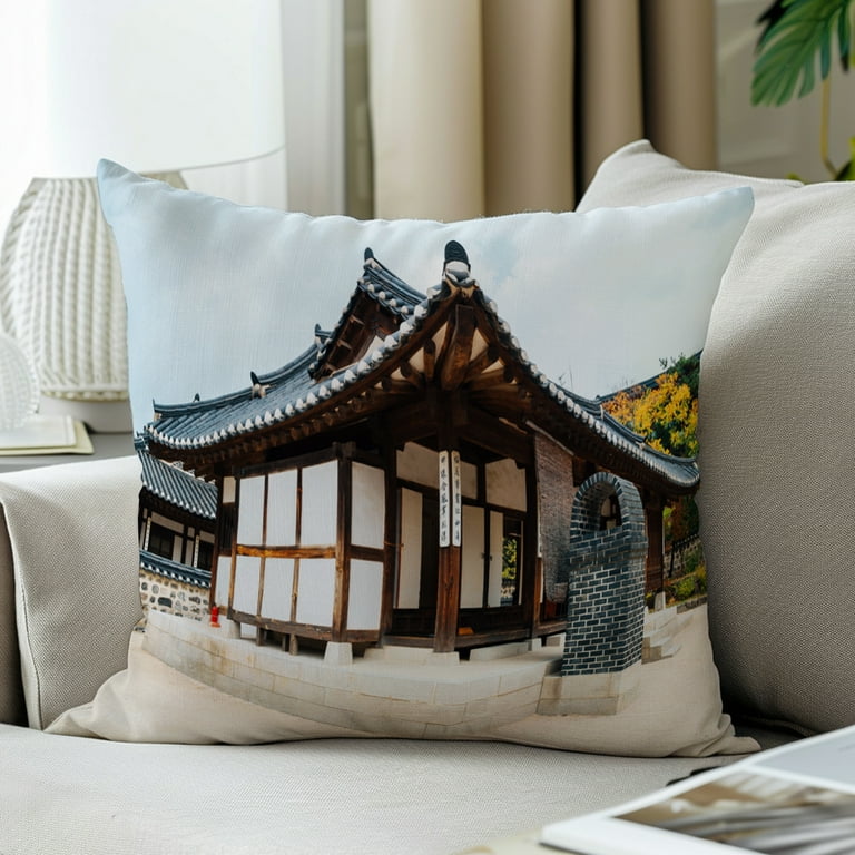 LALILO Throw Pillow Covers Korea November Korean Traditional House