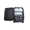 thumbnail image 2 of Protege 25 in 3 Piece Softside Spinner Luggage, Purple, 2 of 7