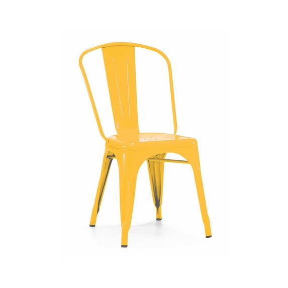 Design Lab MN LS-9000-YLW Dreux Yellow Dining Chair Set of 4