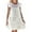 White, variant on Adorable Ocean Print Girls Nightgown Short Sleeve Summer Sleep Dress Comfortable Loungewear Pajama For Toddlers Age 3-10