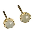 thumbnail image 2 of AYYUFE 1 Pair Ear Studs Shiny Imitation Jade Inlay Ear Decoration Fashion Jewelry Piercing Studs Earring Women Jewelry Gift Christmas Gift, 2 of 8