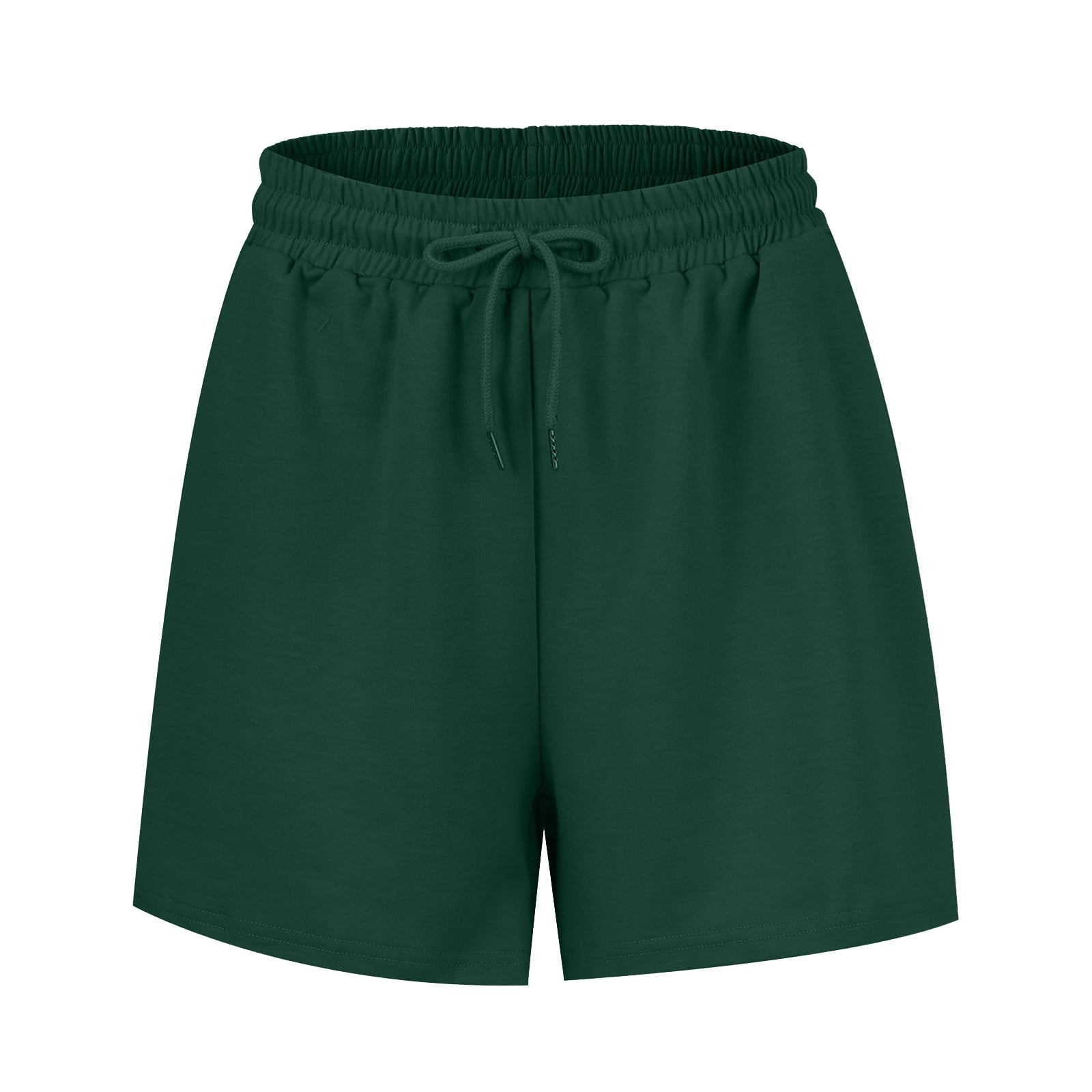 HHei_K Women's Solid Sweat Shorts Casual Cotton Shorts Trendy Summer