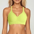 thumbnail image 2 of Gyexs Women's Full Coverage No Underwire Comfort Bra Scalloped V Neck Seamless Push Up Bralettes with Support #Yellow, 2 of 4