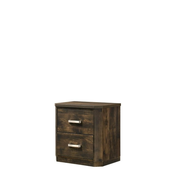 Acme Furniture Nightstand, Rustic Walnut