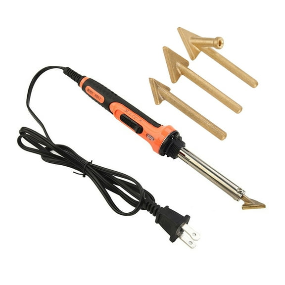 100W Electric Soldering Iron With 3Pcs Soldering Iron Tip Plastic Welding Kit For Repairing Bumper Kayak Thermoplastic Parts