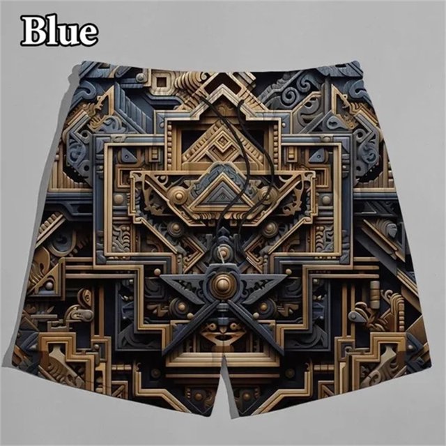 Machine Graphic Shorts Men Summer Beach Shorts 3D Printed Forward Board Trunks Swimsuit Homme 2024 Summer Homme Running Shorts