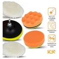 thumbnail image 2 of Kit 6 Piezas Borlas / Esponjas Para Pulir Auto Para Taladro Kingsman 300211, 2 of 7