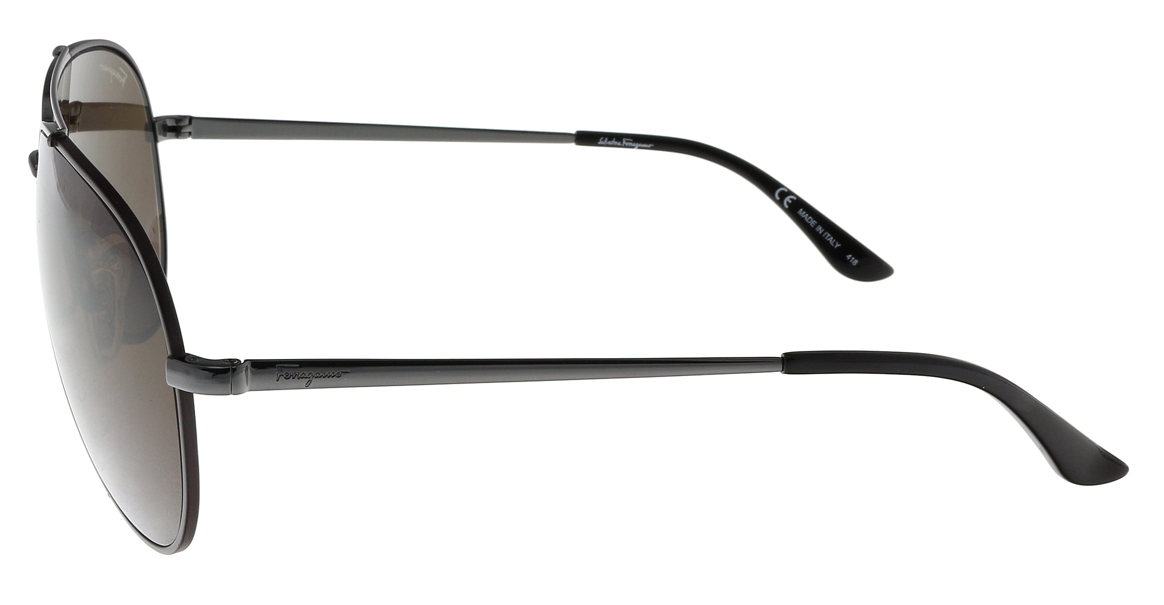 Salvatore Ferragamo Unisex Aviator Sunglasses, SF 131S, 60mm Salvatore Ferragamo Unisex Aviator Sunglasses, SF 131S, 60mm