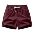 thumbnail image 2 of Feancey Mens Big and Tall Gym Shorts Drawstring High Waist Athletic Shorts Comfy Lightweight Workout Shorts Loose Fit Straight Leg Short Pants Wine 3XL, 2 of 3