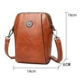 thumbnail image 2 of Uinagy Women's Soft Leather Crossbody Mini Vertical Mobile Phone Bag, 2 of 8