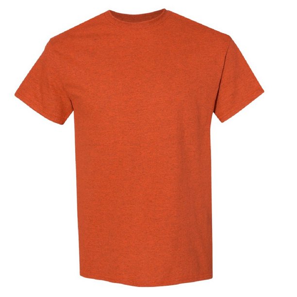 Gildan - Camiseta básica de manga corta Modelo Heavy Cotton para hombre - 100% algodón gordo (Naranja Antique)