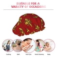 thumbnail image 7 of KLL Hohey Bee Golden Pattern Shower Cap & Bath Cap for Women,Reversible Oversized Waterproof Shower Caps for all Hair Lengths,Elastic Reusable Bathing Hair Cap, 7 of 7