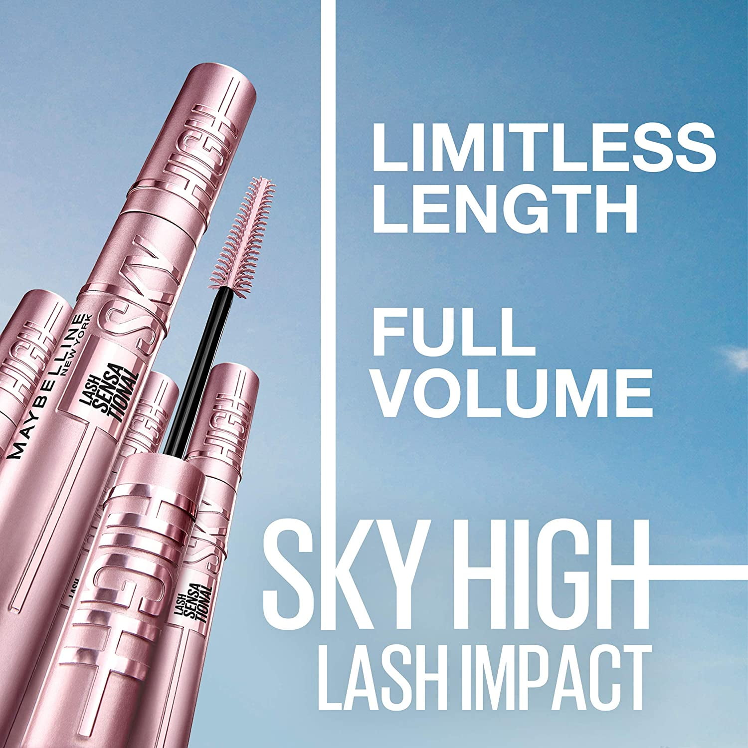 Maybelline New York Sky High Volumizing & Lengthening Mascara, Very Black, 0.2 fl oz - Walmart.com Maybelline New York Sky High Volumizing & Lengthening Mascara, Very Black, 0.2 fl oz - Walmart.com