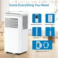 thumbnail image 7 of EliteEdge 8000 BTU Portable Air Conditioner for Rooms Up to 350 Sq. Ft., 3-in-1 AC Unit with Dehumidifier, Fan, Sleep Mode, 24-Hour Timer, Window Mount Kit, Remote Control, 7 of 7