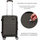 thumbnail image 5 of Set Kit 2 Maletas 21' y 18' Viaje 4 Ruedas 360° Doble Llanta Gris Houzer, 5 of 8