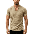 thumbnail image 5 of Mens Polo Shirts Short Sleeve Summer Oversized Fit Button Down Clothing Big and Tall Casual Work Shirts, XL, 5 of 5
