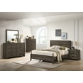 thumbnail image 1 of Beth Brown Platform Bedroom Set Special King 5 Piece: Bed, Dresser, Mirror, NightStand, Chest, 1 of 1