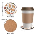 thumbnail image 2 of Adorable Capybara Car Coasters for Drinks with A Finger Notch for Easy Removal Cup Holder Coaster Cute Car Interior Accessories 4PCS, 2 of 8