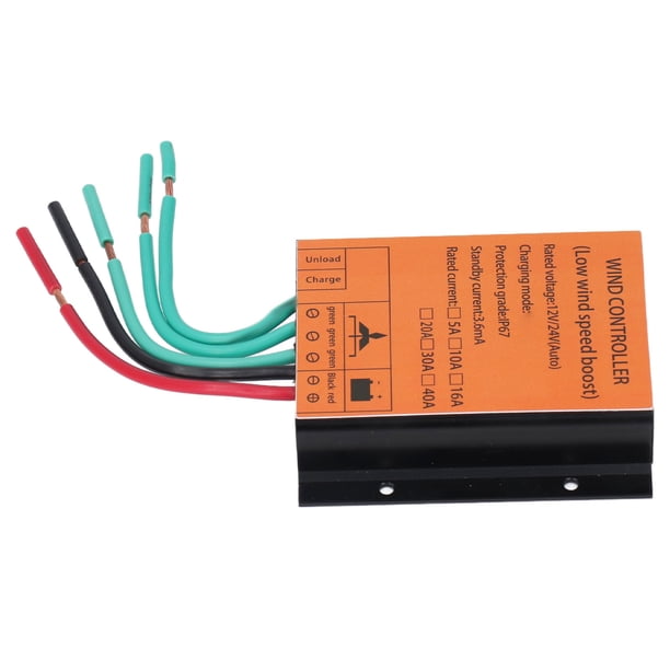 Controlador De Generador Eólico, IP67 Coincidencia Automática 12V 24V 40A 300W-1000W Regulador De Generador De Turbina Método De Control MPPT Para Agricultura