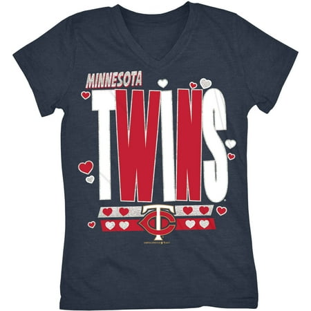 MLB Minnesota Twins Girls Short Sleeve Team Color Graphic Tee