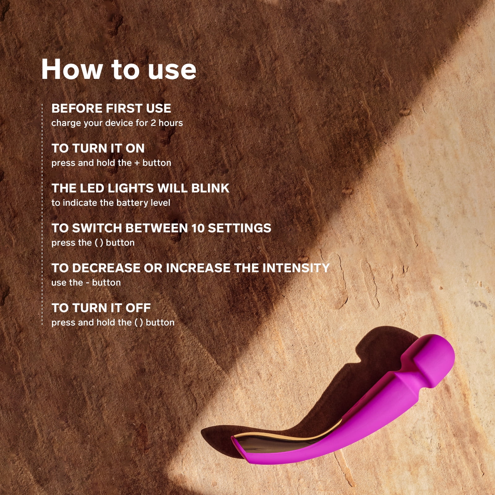 LELO SMART WAND 2 Medium Vibrating Wand Massager With 10 Pleasure Settings,  Ocean Blue - Walmart.com