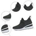 thumbnail image 6 of Willtoo Rhinestone Sneakers for Women 2025,Women's Rhinestone Mesh Slip-On Walking Shoes Fashion Breathable Spakle Glitter Sneaker Orthopedic Wedge Lightweight Shoes Sparkly Bling Loafer Black, 6 of 6