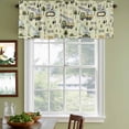 thumbnail image 3 of 2 Pack Valances for Window, Cartoon Tractor Short Curtains for Kitchen Bedroom Living Room, Cute Green Digger Shovel Truck Rustic Rod Pocket Small Window Treatment Valance Drapes 42 x 18 Inch, 3 of 8