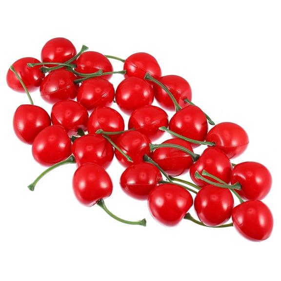 FRCOLOR 25 Pcs Simulated Cherries Artificial Cherry Fake Coquette Room Decor Red