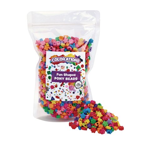 UPC: 0191487017299 | Colorations Fun Shapes Pony Beads 1 lb