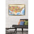 thumbnail image 3 of Map - USA Wall Poster, 22.375" x 34" Framed, 3 of 4