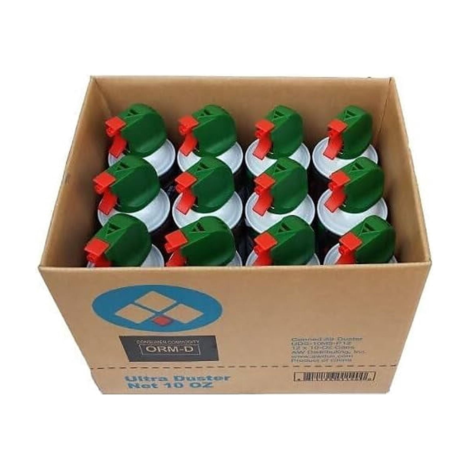 Ultra Duster Industrial Strength Compressed Air Duster Cleaner 10 oz., 12/Pack (UDS-10P12)