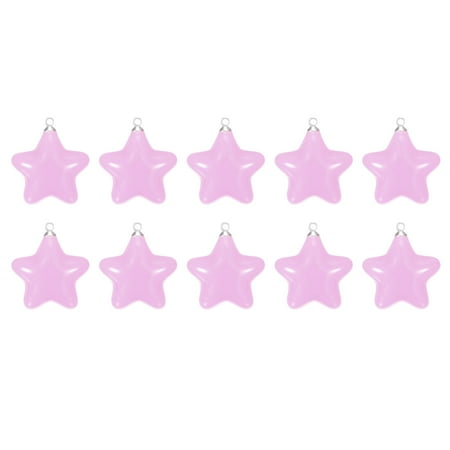 

Uxcell Star Bead Pendants with Charm Loop for Jewelry Making Craft 24Pcs Light Purple