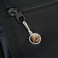 thumbnail image 3 of Christmas Holiday Santa Arms Full of Toys Antiqued Charm Clothes Purse Suitcase Backpack Zipper Pull Aid, 3 of 5