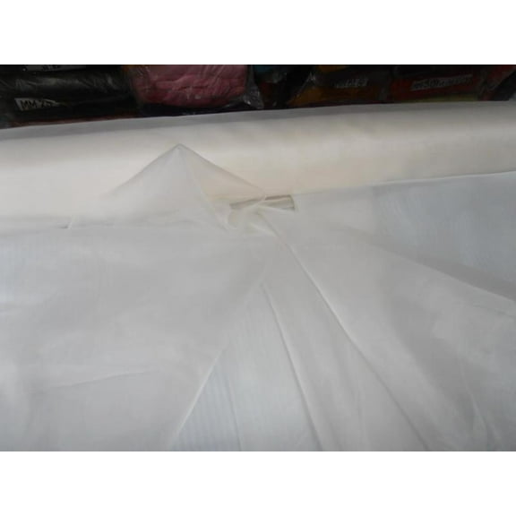 50 yards of 100% silk organza Imported off white colour 44 / 54quot; wide- 7 momme Dyeable