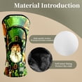 thumbnail image 3 of Golf Club Head Covers Jolly Leprechaun & Beer Scene Waterproof Leather Golf Head Covers for Men Women Driver Head Cover Fairway Headcover for Golf Lovers, 3 of 7