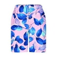 thumbnail image 5 of Iugvhana Men's Swim Trunks Shorts Plus Size Quick Dry Boardshorts Hawaiian Printing Summer Beach Shorts with Drawstring Pink L, 5 of 5
