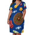 thumbnail image 3 of Vestido de verano con bolsillos sueltos de Casino Time para mujer, vestido de fiesta 2025, vestidos africanos 2025 para mujer, 3 of 7